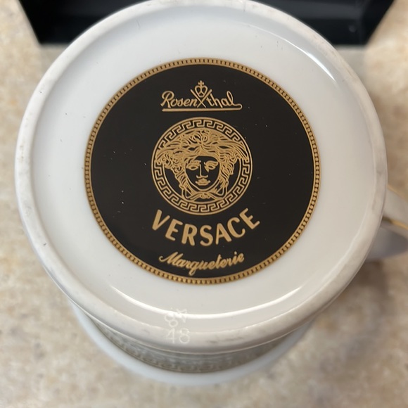 Rosenthal VERSACE Marqueterie Becher MIT Henkel Mug - Picture 4 of 5